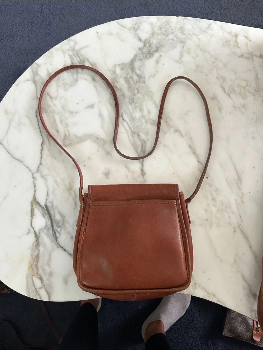 Vintage Coach Lindsay Crossbody in British Tan